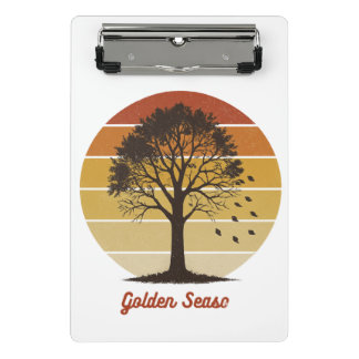 Lasst die Kürbis-Zeiten Rollen Herbstdesign Mini Klemmbrett