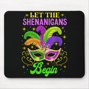 Lasst die Mardi-Gras-Scherze beginnen Narr Lustig  Mousepad