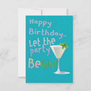 Lasst die Party Gin sein! Karte