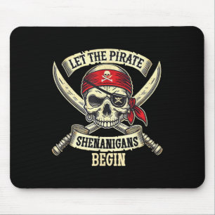 Lasst die Piratenstreiche beginnen Halloween-Toten Mousepad
