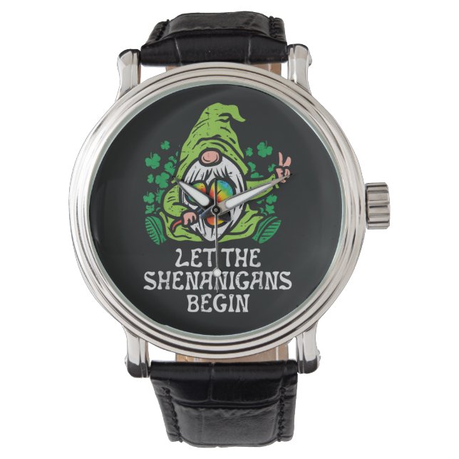 Lasst die Scherereien beginnen Armbanduhr (Vorderseite)