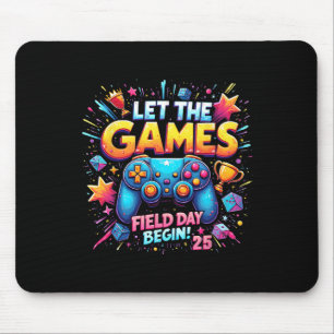Lasst die Spiele beginnen Field Day 25 Gamer Desig Mousepad