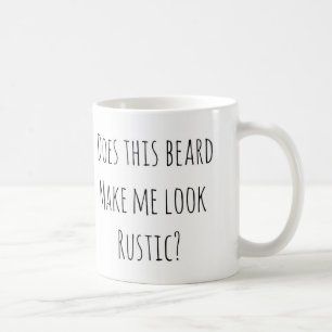 Lässt dieser Bart mich rustikal schauen? Kaffeetasse