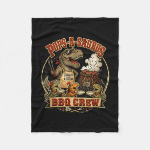 Lässt einen Saurus BBQ-Crew lustiger Dinosaurier-V Fleecedecke