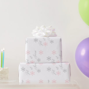 Lasst es schneien, festlicher Weihnachtswinter Geschenkpapier