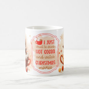Lasst es schneien! Fröhlicher Schneemann Winter Kaffeetasse