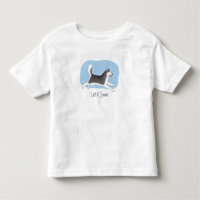 "Lasst es schneien!" Fröhliches Hundedesign
