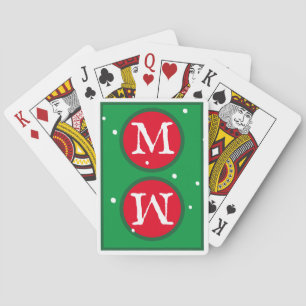 LASST ES SCHNEIEN! +FÜGEN SIE IHR MONOGRAMM auf 2 Spielkarten