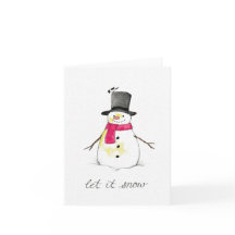 Lasst es schneien Schneemann