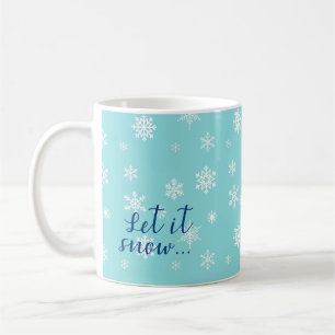 Lasst es schneien... Schönes Schneeflockendesign Kaffeetasse