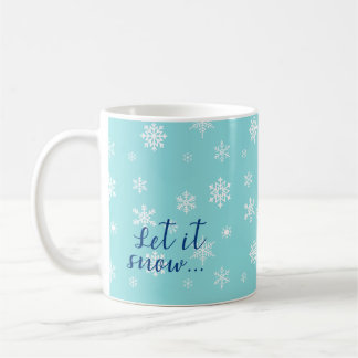 Lasst es schneien... Schönes Schneeflockendesign Kaffeetasse
