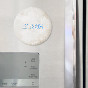 Lasst es schneien! Weihnachten Magnet