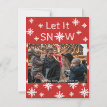 Lasst es schneien - Weihnachtskarte