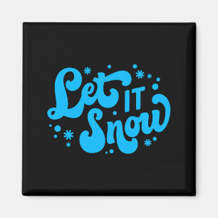 Lasst es schneien Winter Design _1  Magnet