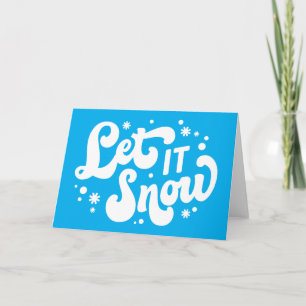 Lasst es schneien Winterdesign Karte