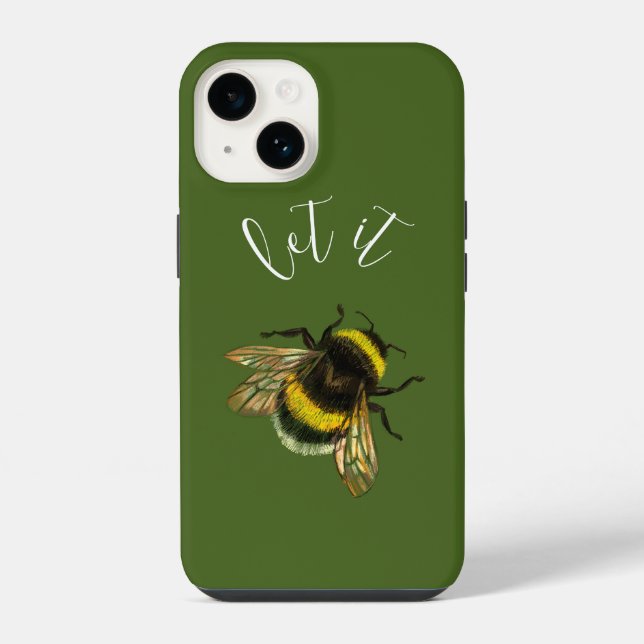 Lasst es summen, Hummel iPhone Hülle (Rückseite)