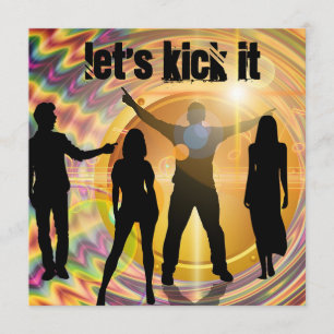 "Lasst es uns kick it" Einladung zum Geburtstag