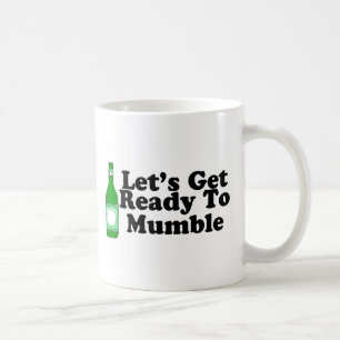 Lässt fertig werden zu murmeln kaffeetasse