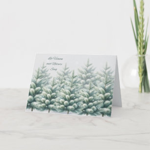 Lasst Himmel und Natur das Weihnachtslied singen Karte