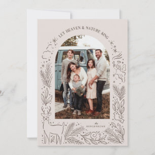 Lasst Himmel und Natur singen Feiertagskarte