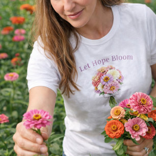 Lasst Hoffnung Erblühen Florales Bouquet Inspirier T-Shirt
