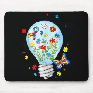 Lasst Licht scheinen Autistischer Blau Autismus-Be Mousepad