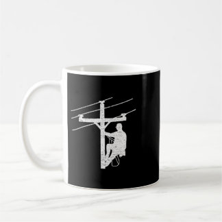 Lasst Licht scheinen Lineman Lustige Christen Vorn Kaffeetasse