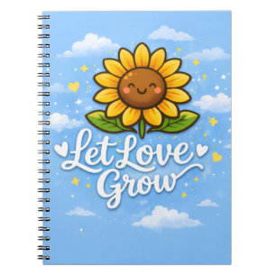 Lasst Liebe wachsen - Sonnenblume Notizblock