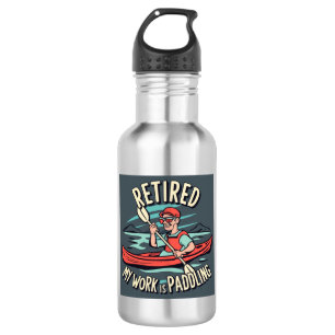 Lässt meine Arbeit Kayak paddeln Edelstahlflasche