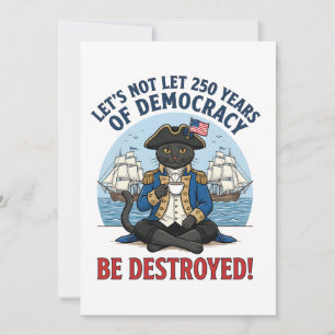 Lasst uns 250 Jahre Demokratie nicht zerstören 4. Dankeskarte