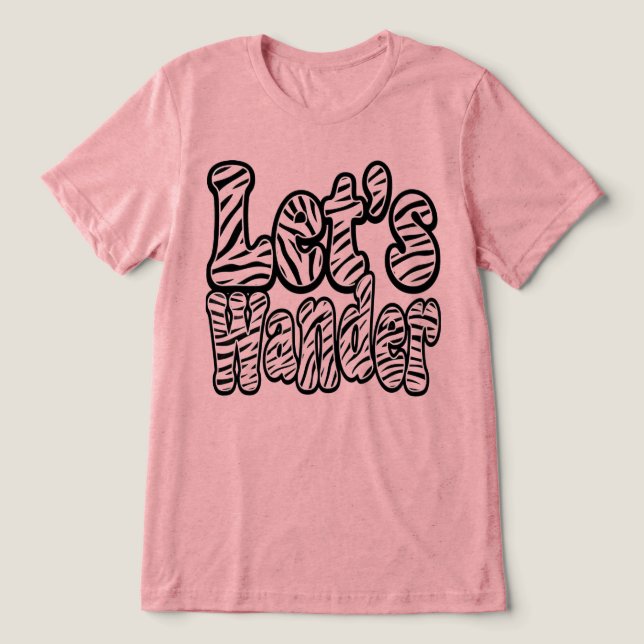 Lasst uns Abenteuer erleben  Tri-Blend Shirt (Design Vorderseite)