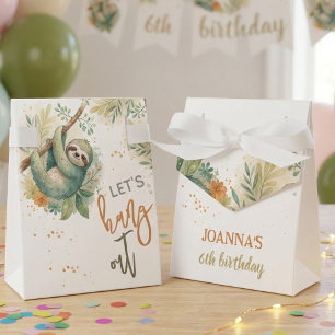 Lasst uns abhängen Faultier Kinder Geburtstag Geschenkschachtel