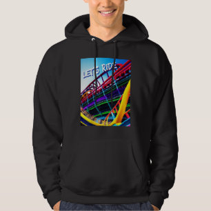 Lasst uns Achterbahn-Spaß im farbenfrohen Park hab Hoodie
