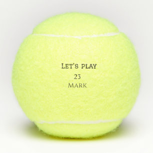 Lasst uns Add Name Monogramm Buchstaben Sport Männ Tennisbälle