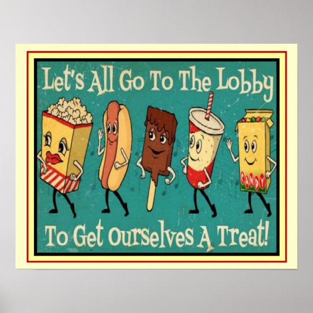 " Lasst uns alle in die Lobby gehen..." 16 x 20 Pr Poster (Vorne)