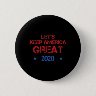 Lasst uns Amerika großartig halten, bedrängt Button