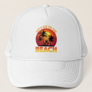 Lasst uns an den Strand gehen Truckerkappe