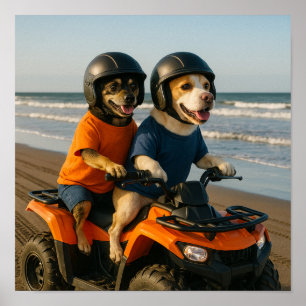 "Lasst uns ATV fahren" Poster