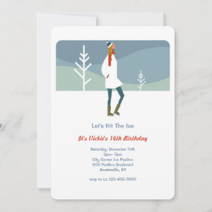 Lasst uns auf das Eis gehen Einladung