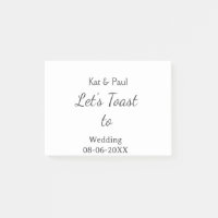 Lasst uns auf die Hochzeit Name Datum einfaches Pa