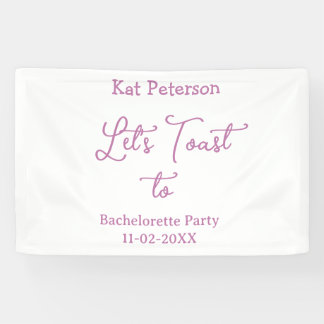 Lasst uns auf JUNGGESELLINNEN-ABSCHIEDSPARTY NAME  Banner