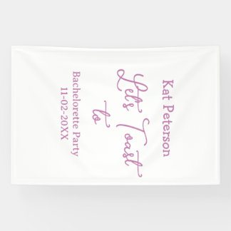 Lasst uns auf JUNGGESELLINNEN-ABSCHIEDSPARTY NAME  Banner
