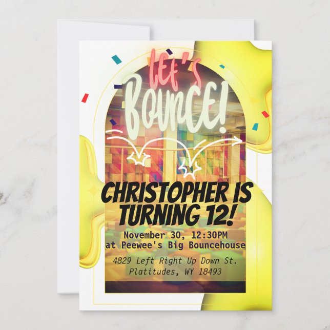 Lasst uns aufbrechen! Bday Invite Einladung (Vorderseite)