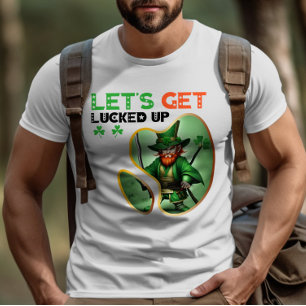 Lasst uns aufhören - schimmernder Kleeblatt-Ball T-Shirt