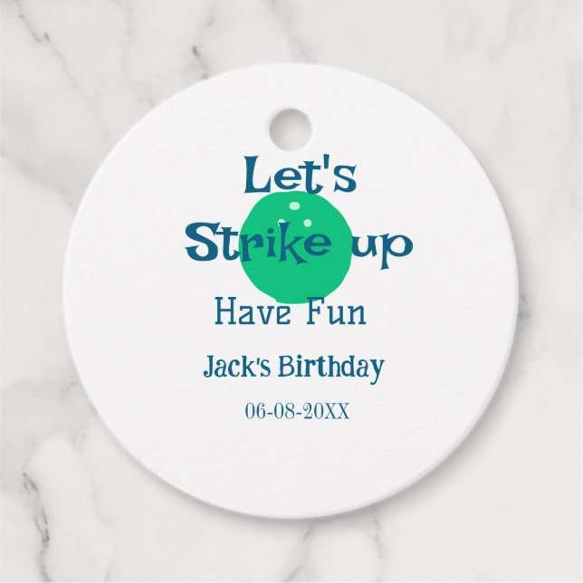 Lasst uns aufschlagen und Spaß haben Grün-Ball-Geb Geschenkanhänger (Vorderseite)