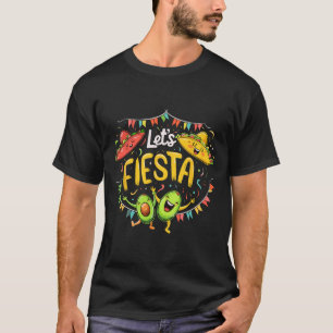 Lasst uns Avocado und Tacos Sombrero Cinco De M fe T-Shirt