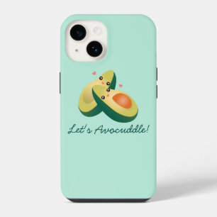 Lasst uns Avocuddle lustigen süßen Avocado Pun Hum iPhone Hülle
