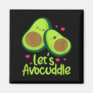 Lasst uns Avocuddle süßes Avocado-Paar Valentinsta Magnet