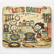 Lasst uns backen! Küchen-Mauspad