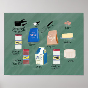 Lasst uns backen poster